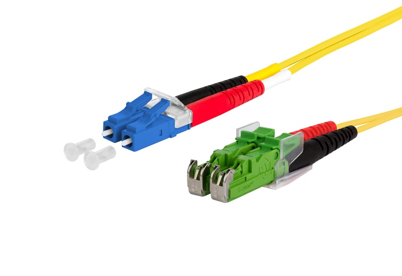 METZ CONNECT - OpDAT PK LC-D/E2000-D APC E9/ 125 OS2 BR 2x2,0 mm gelb 2,0 m