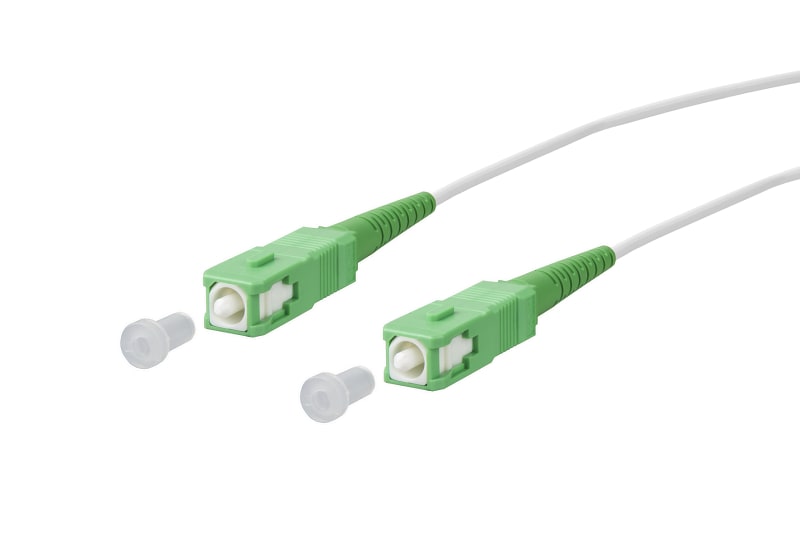 METZ CONNECT - OpDAT PK SCAPC/SCAPC 1m sx OS2 BR 2,8 mm weiss 1,0 m