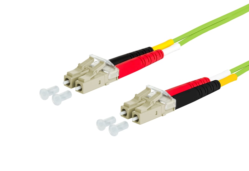 METZ CONNECT - OpDAT PK LC-D/LC-D G50/125 OM5 BR 2x2,0 mm lindgrün 1,0 m