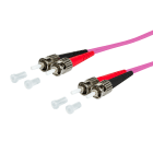 METZ CONNECT - OpDAT PK 2xST/2xST G50/125 OM4 BR 2x2,0 mm violett 1,0 m
