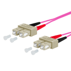 METZ CONNECT - OpDAT PK SC-D/SC-D G50/125 OM4 BR 2x2,0 mm violett 1,0 m