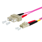 METZ CONNECT - OpDAT PK SC-D/LC-D G50/125 OM4 BR 2x2,0 mm violett 5,0 m