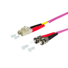 METZ CONNECT - OpDAT PK LC-D/2xST G50/125 OM4 BR 2x2,0 mm violett 1,0 m