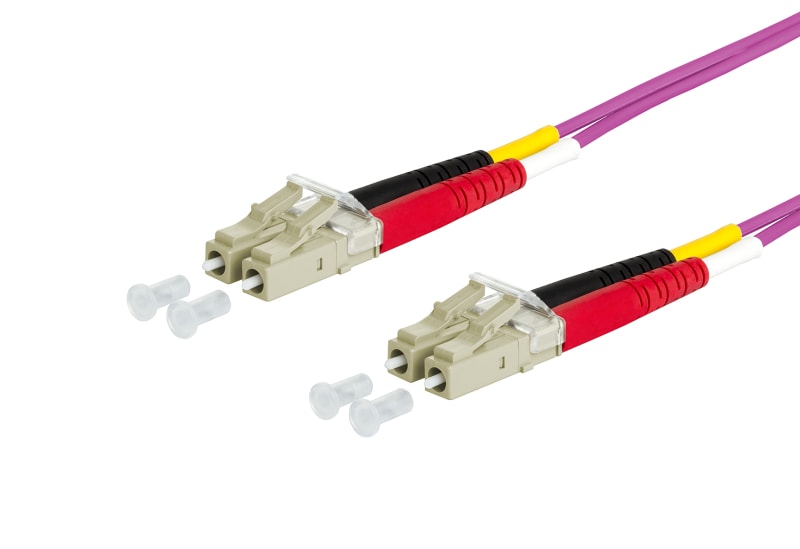 METZ CONNECT - OpDAT PK LC-D/LC-D G50/125 OM4 BR 2x2,0 mm violett 3,0 m