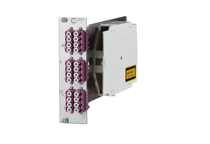 METZ CONNECT - OpDAT CM 6xLC-Q OM4 VIK 3HE/7TE, 6 Kup/viol/Ker