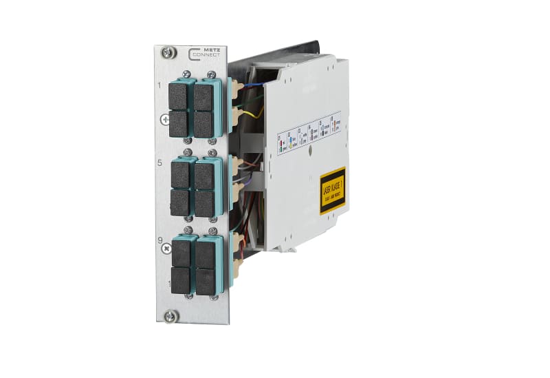 METZ CONNECT - OpDAT CM 3HE/7TE 6xSC-D OM3 12 Pigt/6 Kup/aqua/Keramik