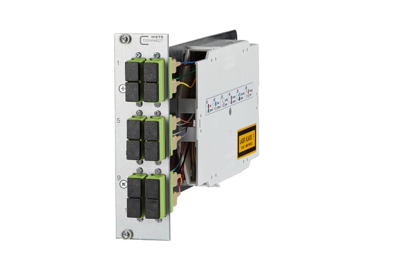 METZ CONNECT - OpDAT CM 6xSC-D (lindgrün) Pigtails OM5 eingelegt und abges