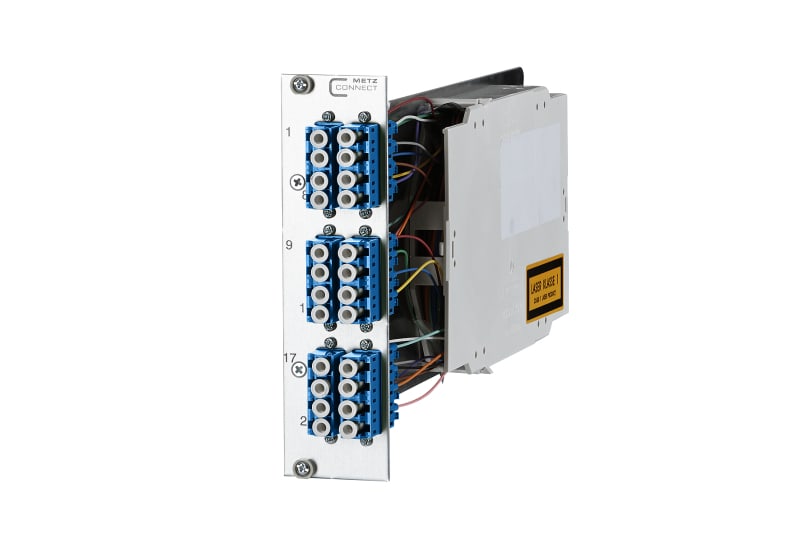 METZ CONNECT - OpDAT CM 3HE/7TE 6xLC-Q OS224 Pigt/6 Kup/blau/Keramik