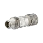 METZ CONNECT - M12 Stecker IP67 gerade Cat.6Ageschirmt, X-kodiert Metz Logo
