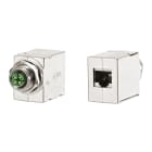 METZ CONNECT - Schrankdurchführung M12 RJ45gerade, X-kodiert
