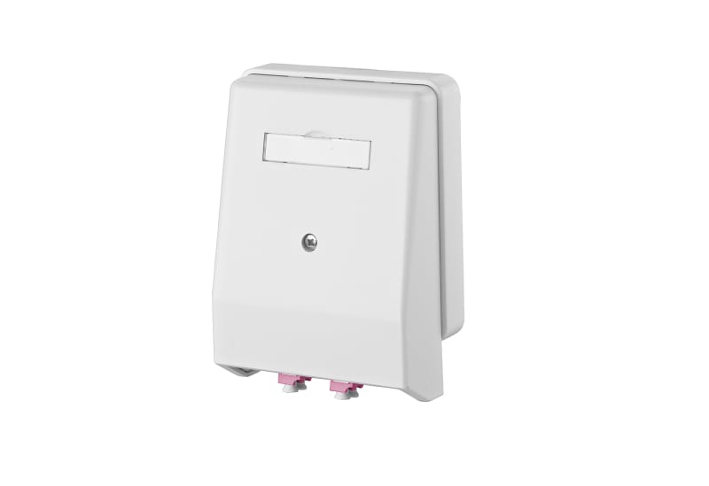 METZ CONNECT - OpDAT 4 AP 2xLC-D OM4 (violett) reinweiß