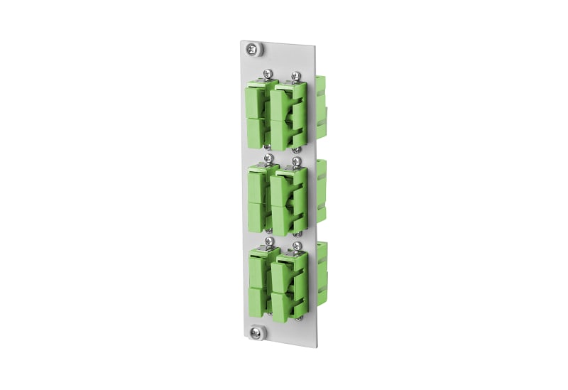 METZ CONNECT - OpDAT REGpro Front 3HE/7TE 6xSC-D APC OS2 (grün)