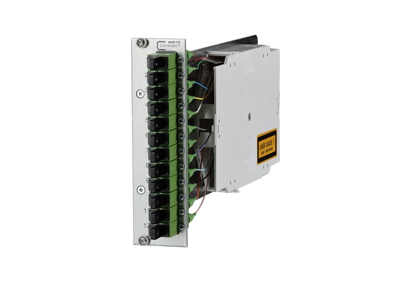 METZ CONNECT - OpDAT CM 3HE/7TE 12xE2APC OS2 12 Pigt/12 Kup/grün/Keramik