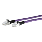 METZ CONNECT - Patchkabel Kat.6A S/FTP halogenfrei LSHF(LSOH) 0,5m lila