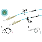 METZ CONNECT - LWL Kabel vorkonfektioniert 12G50/125 OM3 LC/LC 50m