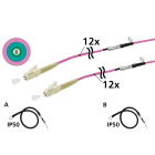 METZ CONNECT - LWL Kabel vorkonfektioniert 12G50/125 OM4 LC/LC 100m