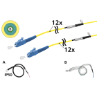 METZ CONNECT - LWL Kabel vorkonfektioniert 12E9/125 OS2 LC-UPC/LC-UPC 50m