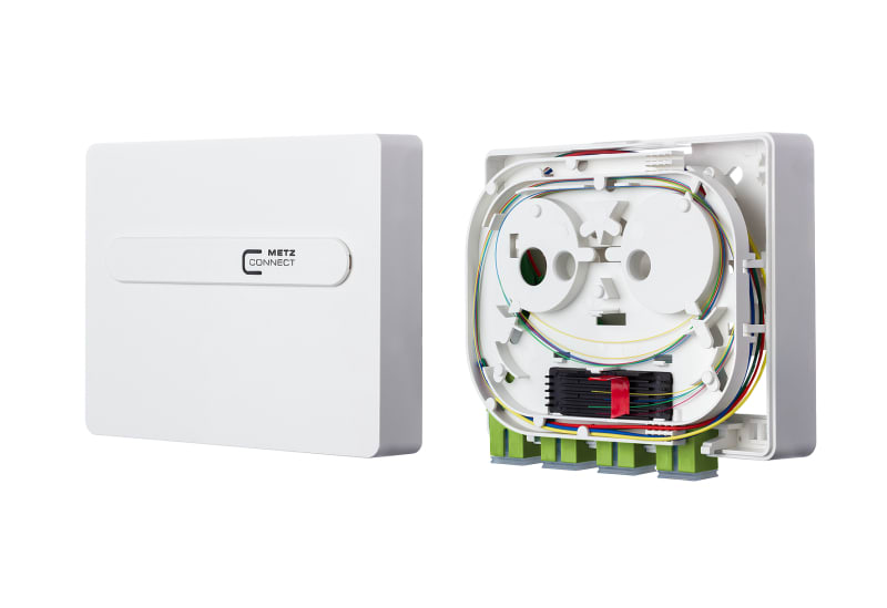 METZ CONNECT - OpDAT ADT LWL-Anschlusseinheit splice 4xSC-S OM5 RAL9010