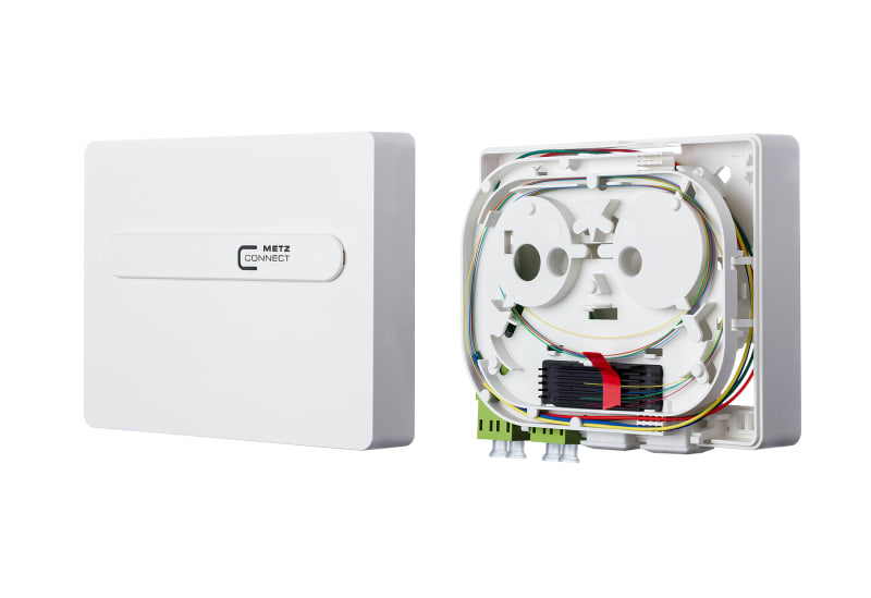 METZ CONNECT - OpDAT ADT LWL-Anschlusseinheit splice 2xLC-D OM5 RAL9010
