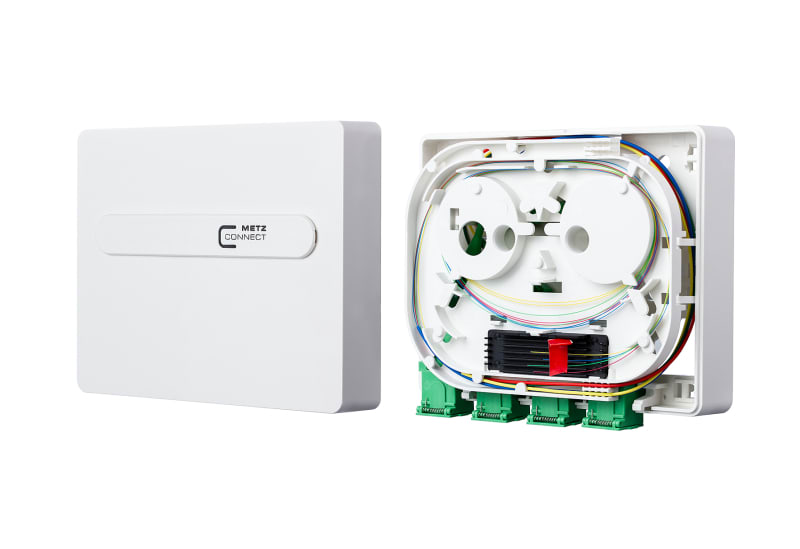 METZ CONNECT - FiTH LWL Dose OpDAT ADT z. spleißen 4xSC APC OS2 RAL9010