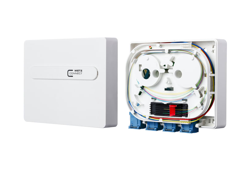 METZ CONNECT - FiTH LWL Dose OpDAT ADT z. spleißen 4xSC UPC OS2 RAL9010