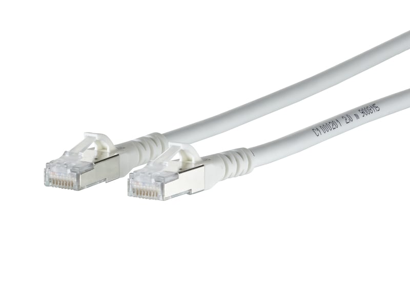 METZ CONNECT - Patchkabel Cat.6A AWG 26 2,5 m weiß