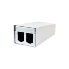 METZ CONNECT - Modul AP-Gehäuse 2 Port reinweiß, unbestückt
