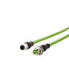 METZ CONNECT - Verbindungsleitung - M12 Buchse ger. 4-pol., D-kodiert 1,0 m