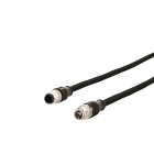METZ CONNECT - Verbindungsleitung M12 D-kodiert 0,5 m M12 D Stecker gerade