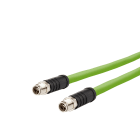 METZ CONNECT - Verbindungsleitung M12, X-kodiert, 10 m M12 Stecker gerade