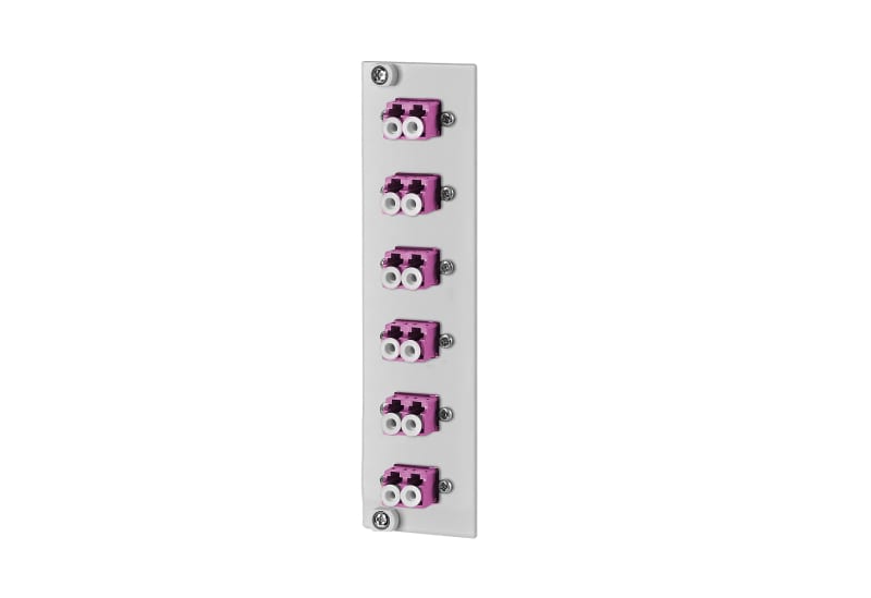 METZ CONNECT - OpDAT REGpro Front 3HE, 7TE 6xLC-D OM4 (Keramik, violett)