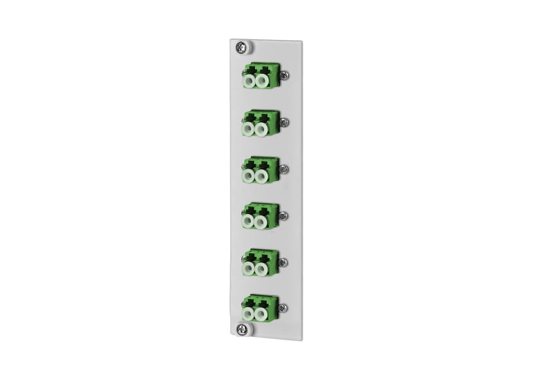 METZ CONNECT - OpDAT REGpro Front 3HE, 7TE 6xLC-D APC OS2 (Keramik, grün)