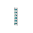 METZ CONNECT - OpDAT REGpro Front 3HE, 7TE 6xLC-D OM3 (Keramik, aqua)