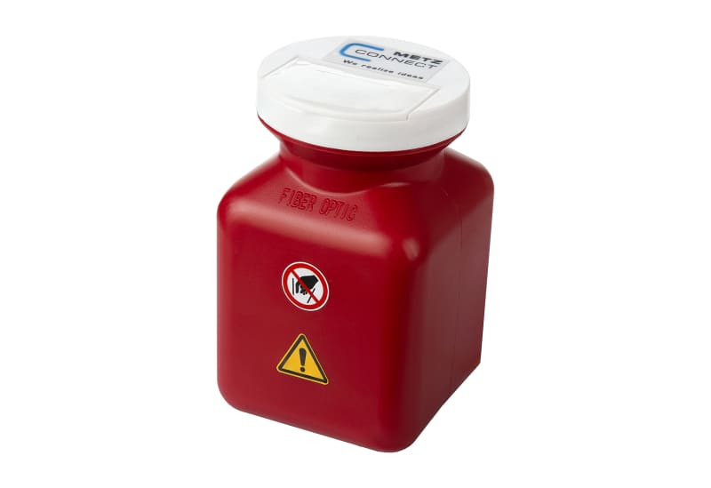 METZ CONNECT - Behälter für Faser-Reste 140x90x90 mm, rot