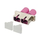 METZ CONNECT - OpDAT ST-D/SC-D Kupplung OM4 (metallisch/violett)