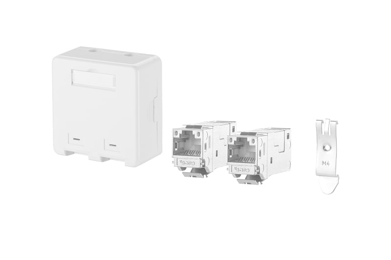 METZ CONNECT - Anschlussbox APZ 2 Port E-DAT modul Keystone