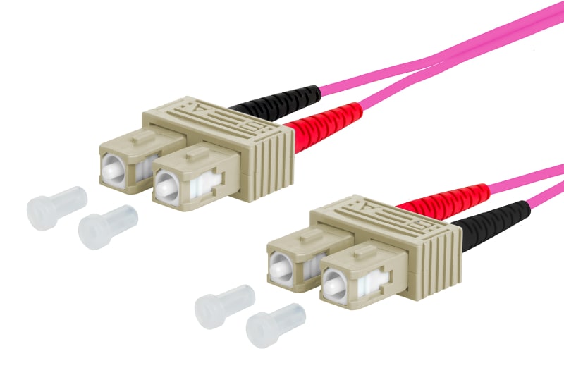METZ CONNECT - OpDAT Patchkabel SC-D/SC-D OM4, 0,5 m