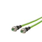 METZ CONNECT - M12 Patchkabel X-kodiert 10m M12 Buchse gerade - M12 Buchse gerade PUR