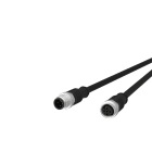 METZ CONNECT - M12 Sensorleitung A-kodiert 1m M12 Stecker ger - M12 Buchse ger UTP 4-pol. PUR