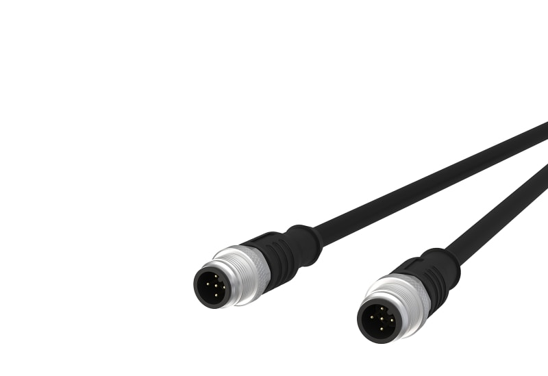 METZ CONNECT - M12 Sensorleitung A-kodiert 2m M12 Stecker ger - M12 Stecker ger UTP 5-pol. PUR