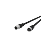 METZ CONNECT - M12 Sensorleitung A-kodiert 2m M12 Stecker ger - M12 Buchse ger UTP 5-pol. PUR