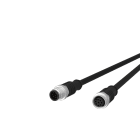 METZ CONNECT - M12 Sensorleitung A-kodiert 1m M12 Stecker ger - M12 Buchse ger UTP 8-pol. PUR