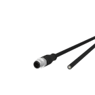 METZ CONNECT - M12 Sensorleitung A-kodiert 1m M12 Stecker ger - freies Leitungsende STP 8-pol. PUR-C