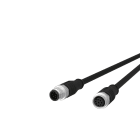 METZ CONNECT - M12 Sensorleitung A-kodiert 1m M12 Stecker ger - M12 Buchse ger STP 8-pol. PUR-C