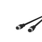 METZ CONNECT - M12 Sensorleitung A-kodiert 1m M12 Buchse ger - M12 Buchse ger STP 8-pol. PUR-C