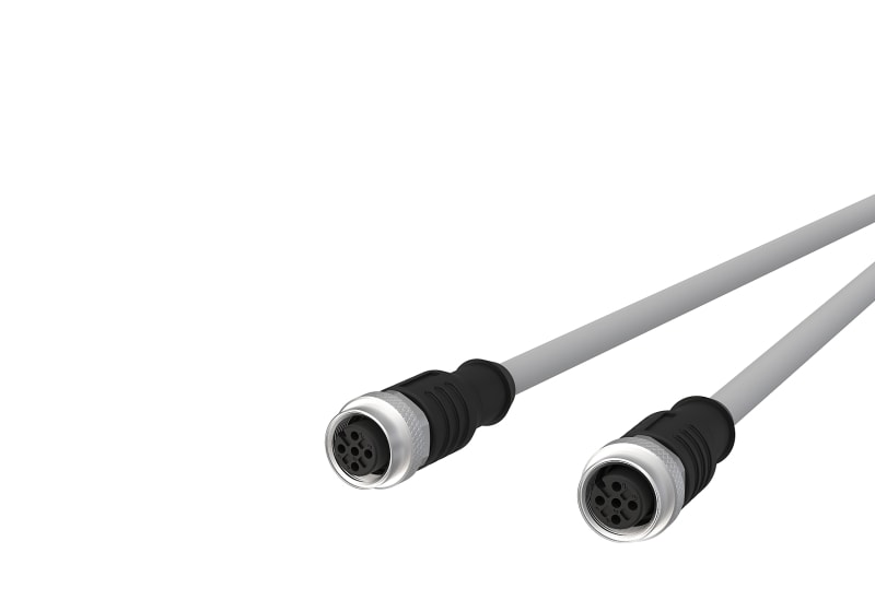 METZ CONNECT - M12 Sensorleitung A-kodiert 1m M12 Buchse ger - M12 Buchse ger UTP 4-pol. PVC