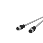 METZ CONNECT - M12 Sensorleitung A-kodiert 1m M12 Buchse ger - M12 Buchse ger UTP 4-pol. PVC