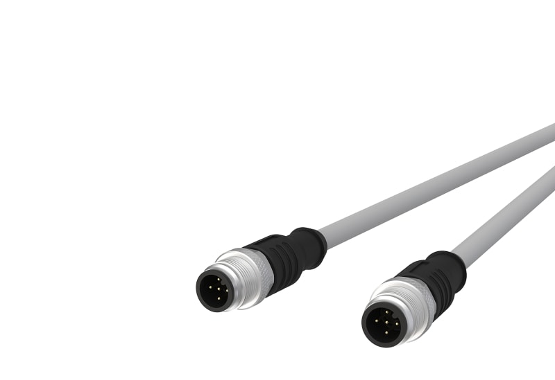 METZ CONNECT - M12 Sensorleitung A-kodiert 1m M12 Stecker ger - M12 Stecker ger UTP 5-pol. PVC
