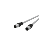 METZ CONNECT - M12 Sensorleitung A-kodiert 1m M12 Stecker ger - M12 Stecker ger UTP 5-pol. PVC