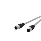 METZ CONNECT - M12 Sensorleitung A-kodiert 1m M12 Stecker ger - M12 Stecker ger STP 4-pol. PVC-C